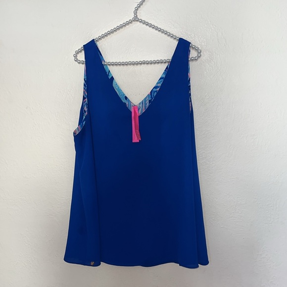 Lilly Pulitzer XL Florin top scale up reversible sleeveless - Picture 5 of 6